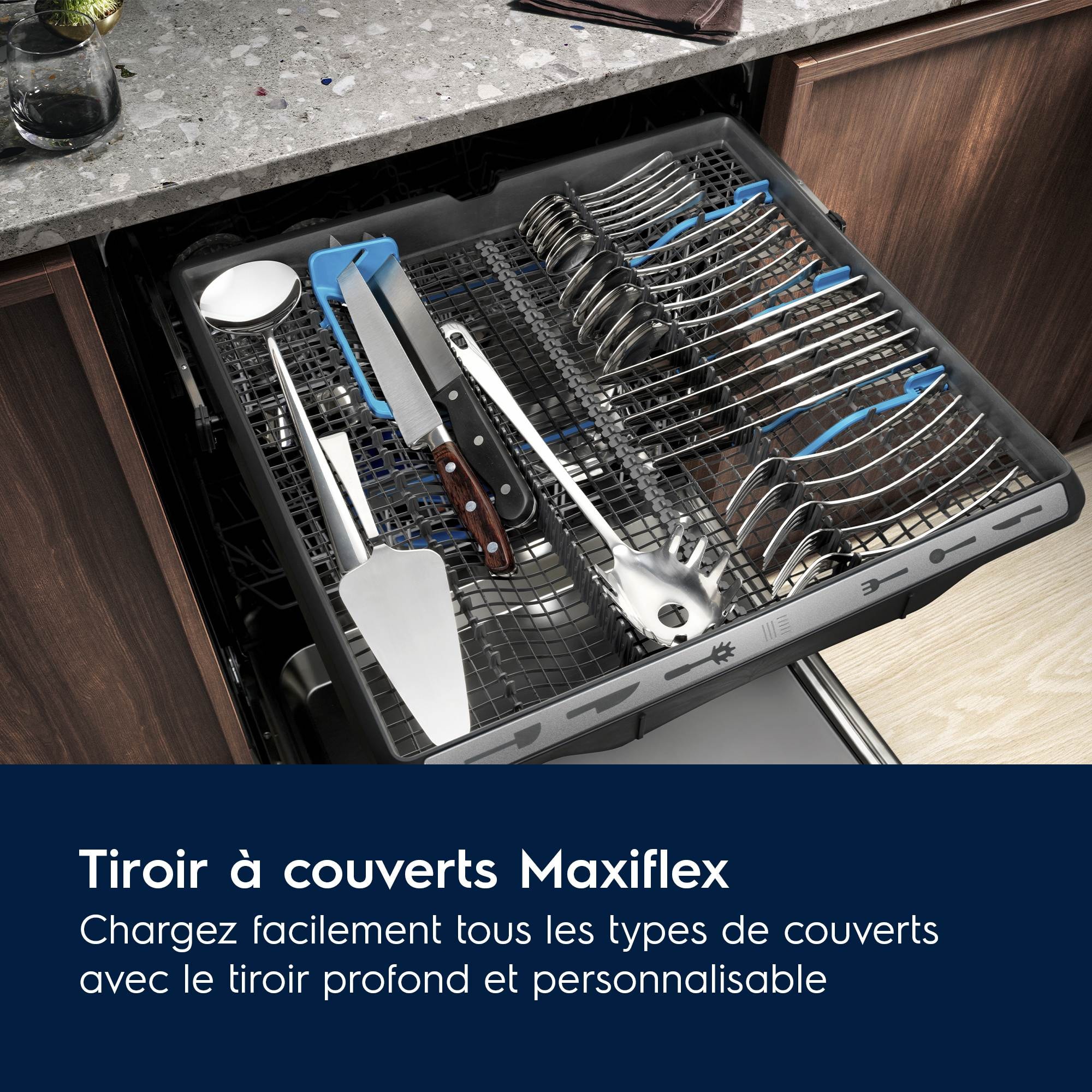 Lave vaisselle encastrable 60 cm ELECTROLUX AirDry 15 couverts 44dB Inox - EEM69300IX