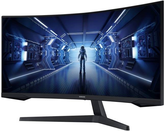 SAMSUNG Ecran PC Gamer 34 pouces incurvé Odyssey G5 1ms 165Hz - LC34G55TWWPXEN