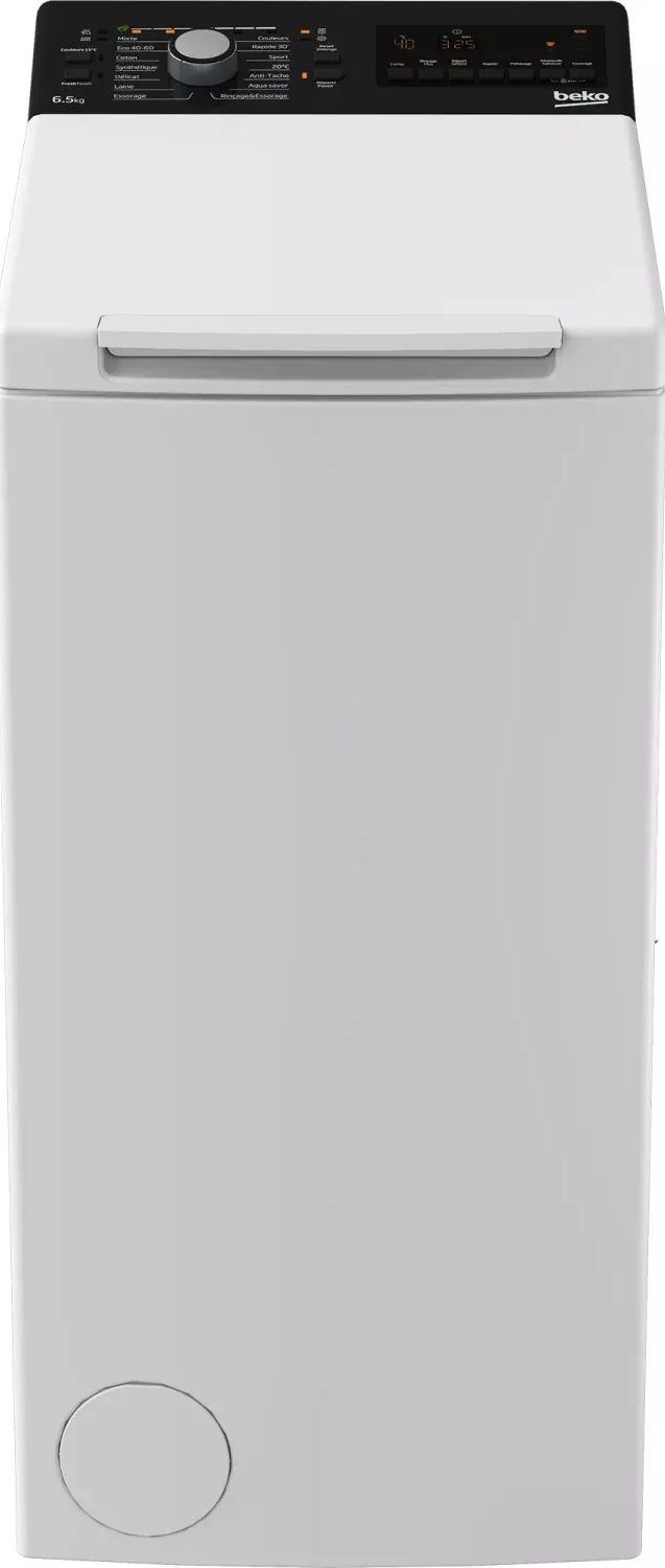 Lave linge Top BEKO 6.5kg 1200trs/min Blanc BTL1WFP10652FR