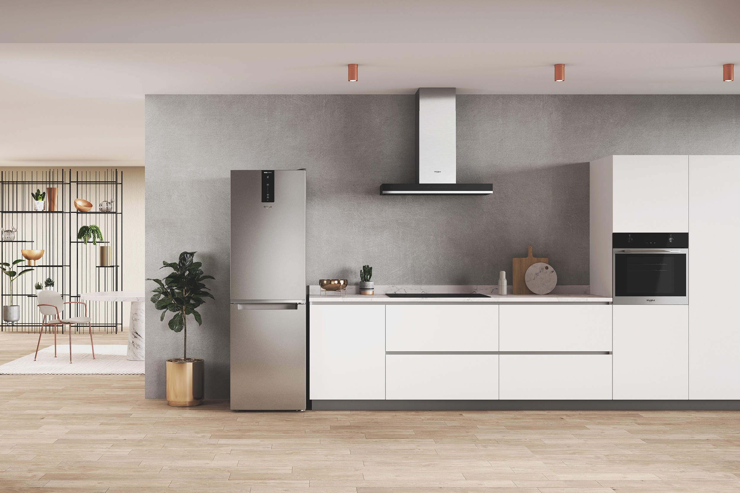 Réfrigérateur congélateur bas WHIRLPOOL , 6ème sens, Froid No Frost, 335L, Inox - W7X82OOX Réfrigérateur congélateur bas WHIRLPOOL , 6ème sens, Froid No Frost, 335L, Inox - W7X82OOX