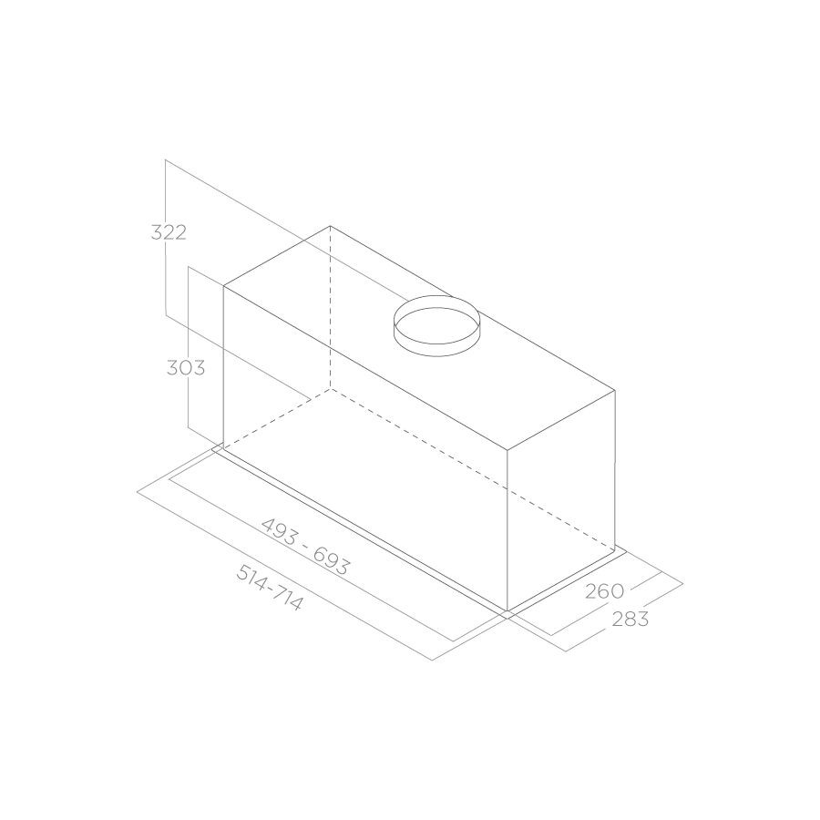 Groupe filtrant ELICA , 4 vitesses, 65dB, 60 cm, Noir - PRF0165830