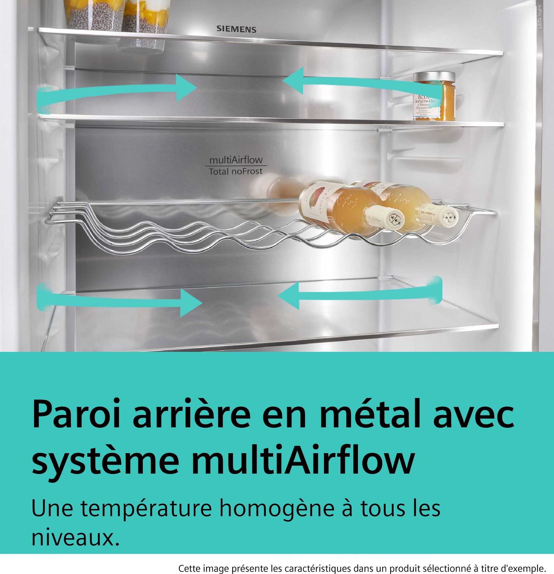 Réfrigérateur congélateur bas SIEMENS 440L No Frost Inox - KG49NVIAG