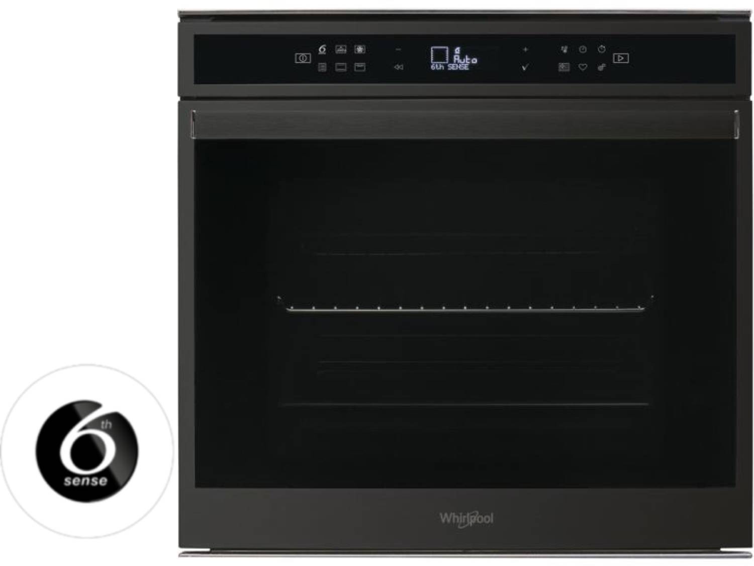 WHIRLPOOL Four encastrable pyrolyse 6ème sens chaleur tournante 73L Noir - W6OM44S1PSS