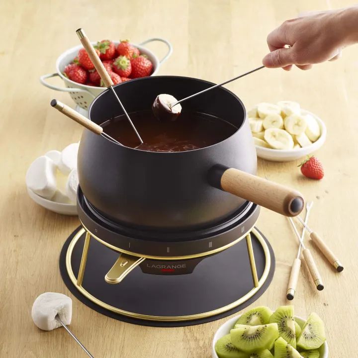 Fondue LAGRANGE 8 personnes 1200W 1,5L Noir - 349502