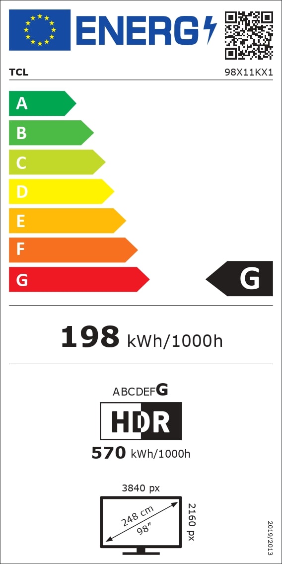 TV Mini LED 4K 215 cm TCL - 98X11K TV Mini LED 4K 215 cm TCL - 98X11K