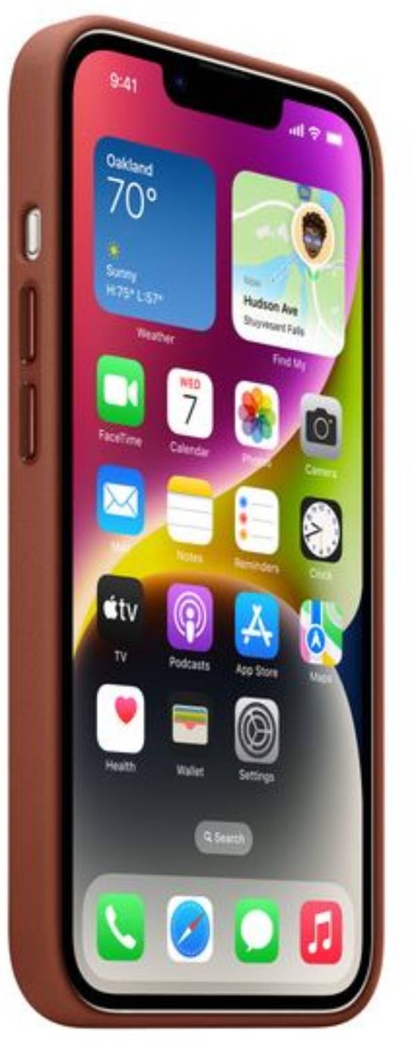 APPLE Coque iPhone 14 cuir marron - MPP73ZM/A