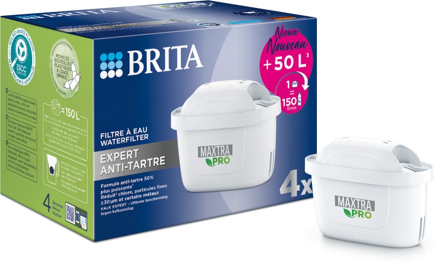 Pack de cartouches filtrantes BRITA FRANCE 4 Mois Anti-tartre 1050433