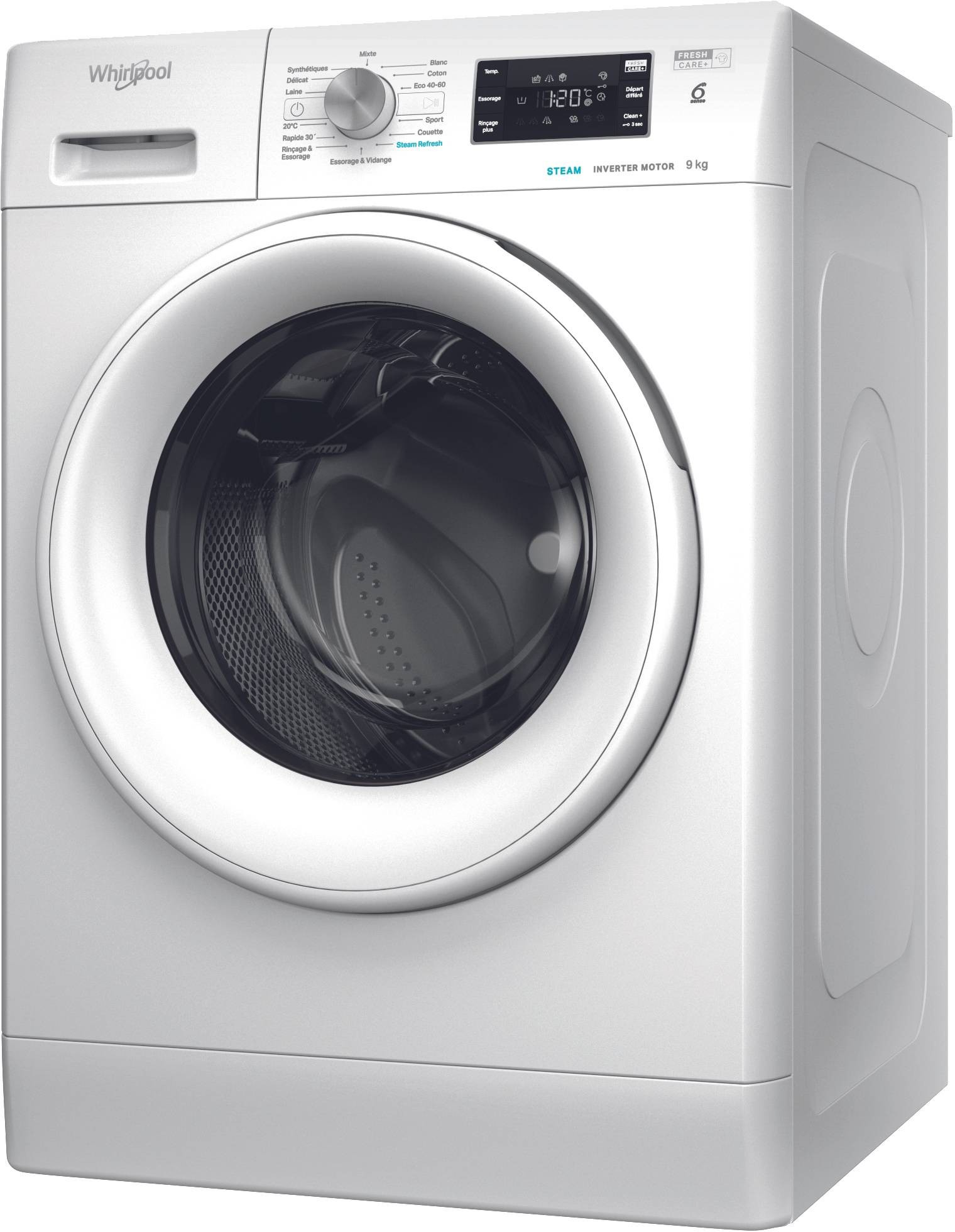 WHIRLPOOL Lave linge Frontal 9kg - FFBS9469WVFR