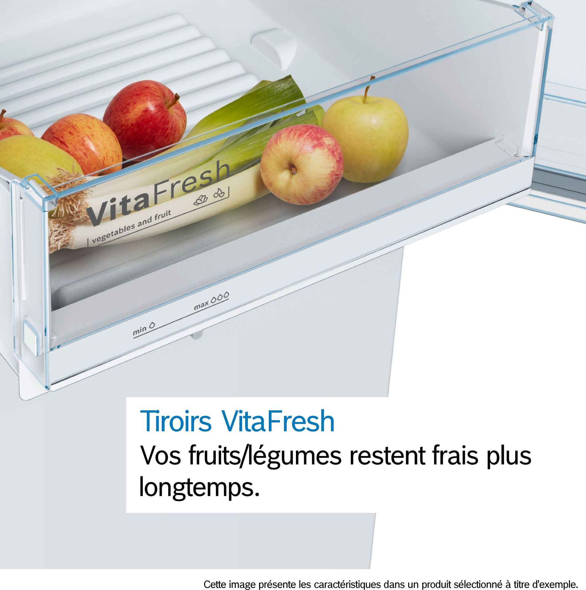 Réfrigérateur congélateur bas BOSCH 289L Froid statique Blanc - KGV33VWEP