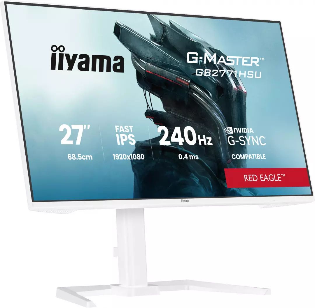 Ecran 27 pouces Full HD IIYAMA IPS HDMI DisplayPort USB Blanc - GB2771HSU-W1