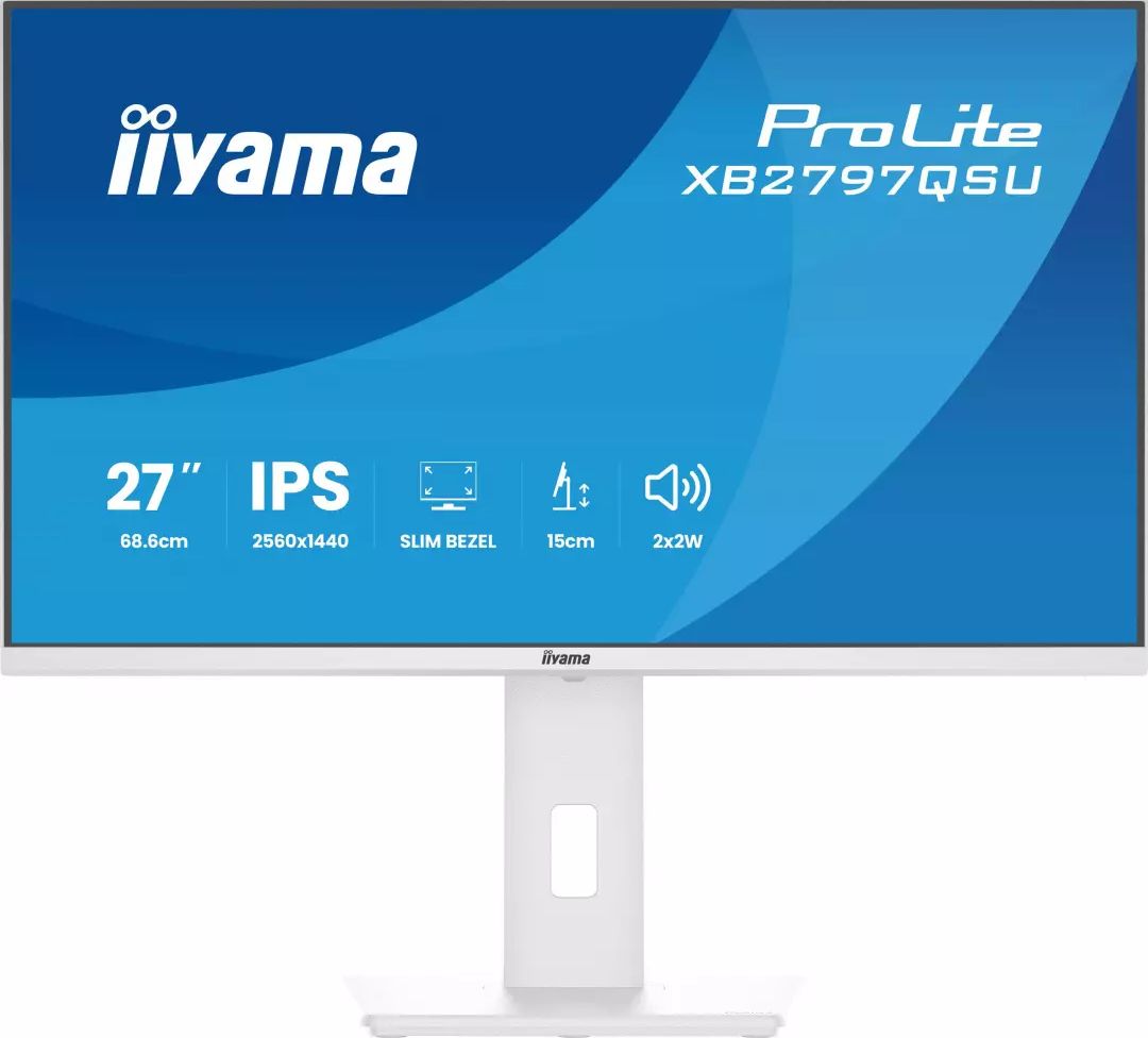 Ecran 27 pouces QHD IIYAMA IPS USB-C Blanc XB2797QSU-W1