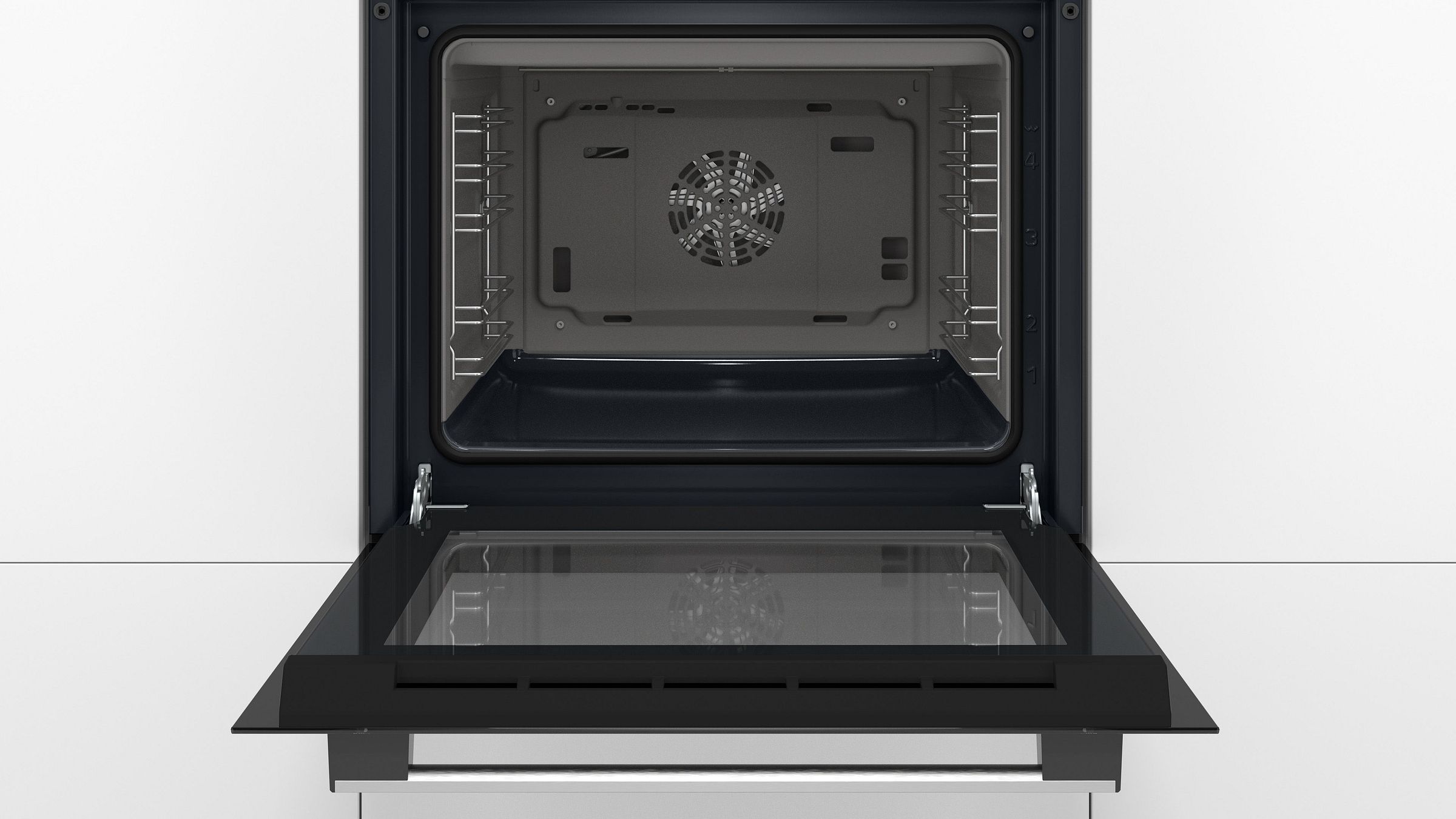 Four encastrable EcoClean BOSCH Chaleur tournante 66 L Noir - HBF153BB0
