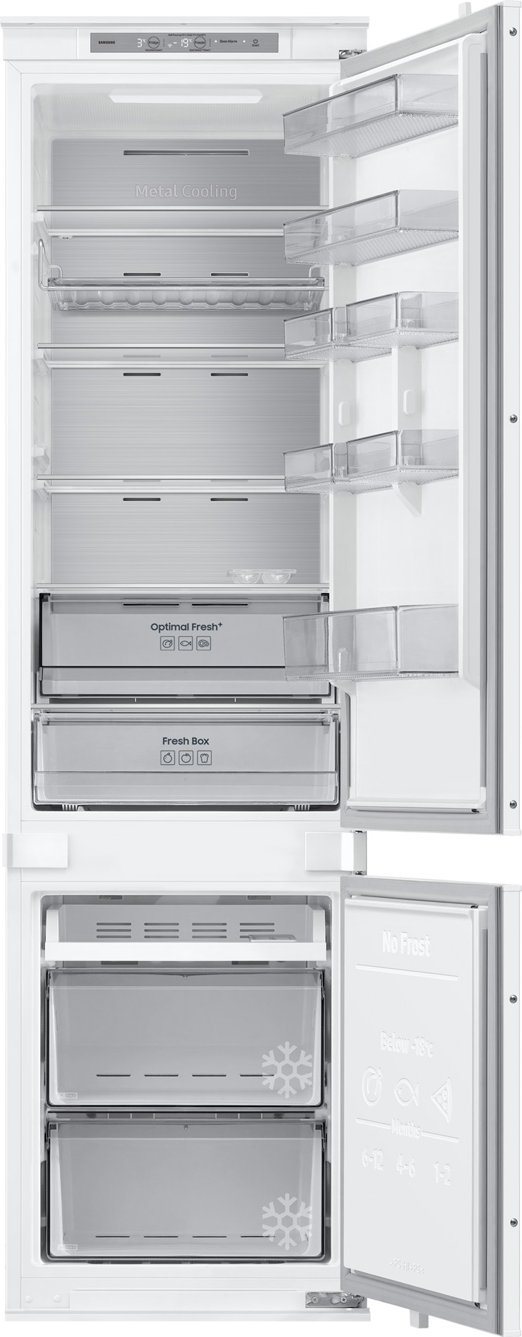 Réfrigérateur congélateur encastrable SAMSUNG Froid ventilé 298L Blanc - BRB80F30AES0