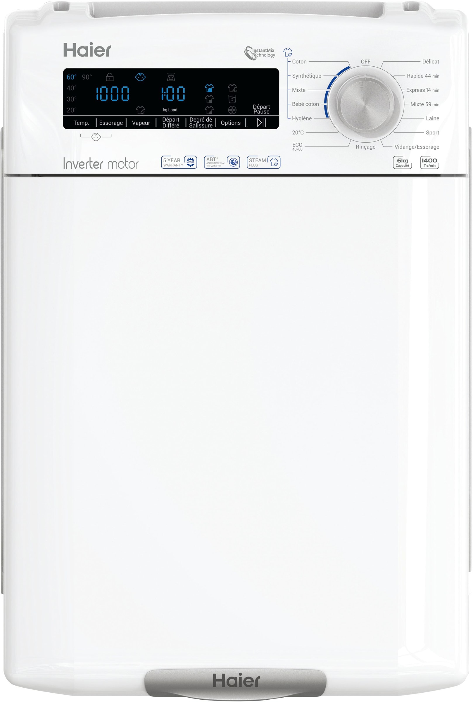 Lave linge Top HAIER 6kg - RTXSGP46TMSCE-47