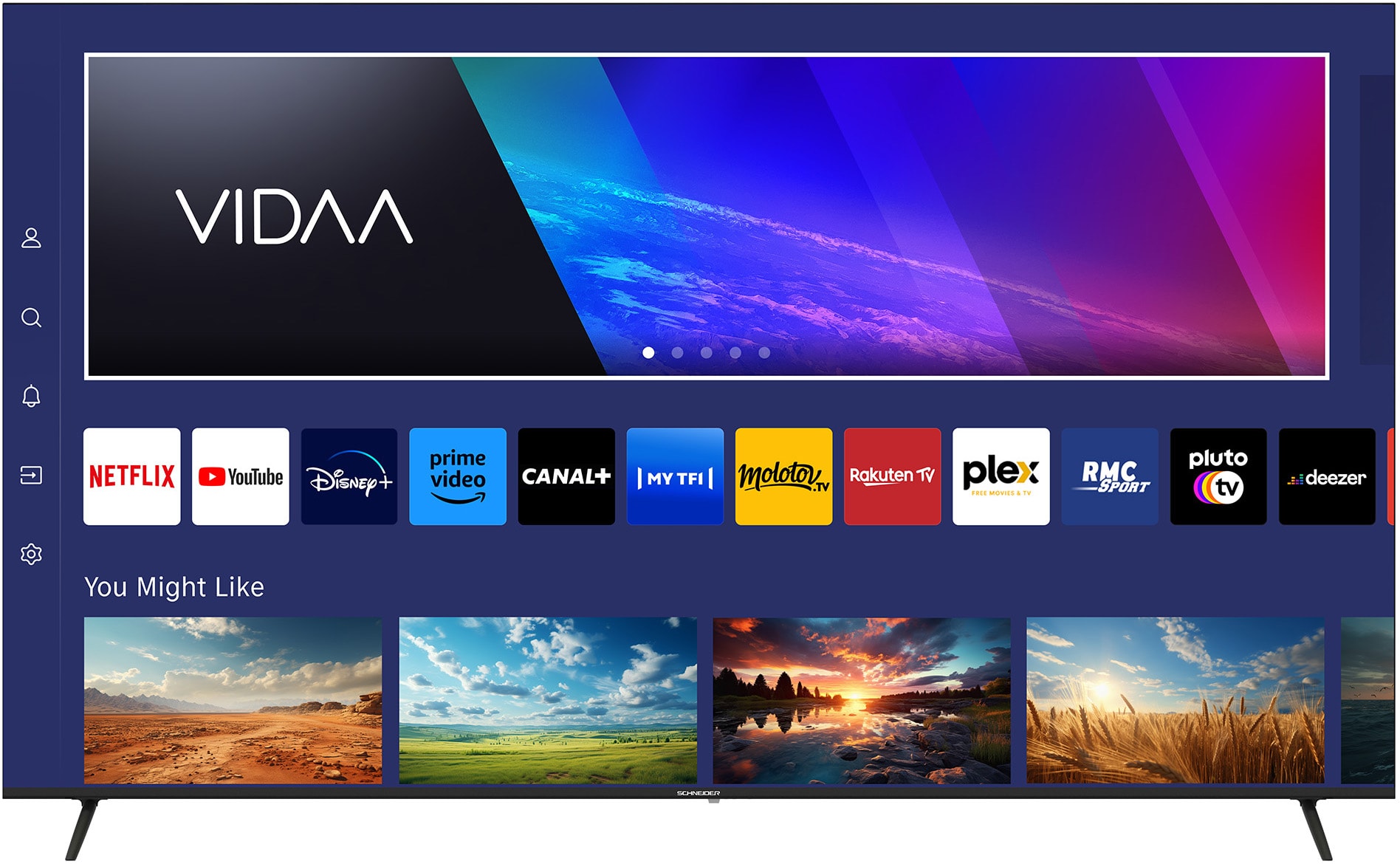 TV LED 4K 189 cm SCHNEIDER UHD 75" 60 Hz - GMS75A2 TV LED 4K 189 cm SCHNEIDER UHD 75" 60 Hz - GMS75A2