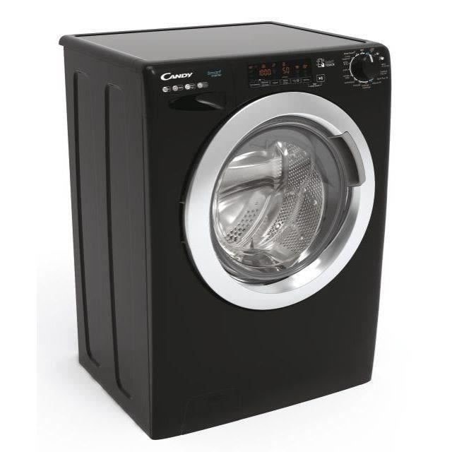 Lave linge Frontal CANDY , 1400 trs/mn, 10kg, Noir - CSS1410TWMCBE-FR Lave linge Frontal CANDY , 1400 trs/mn, 10kg, Noir - CSS1410TWMCBE-FR