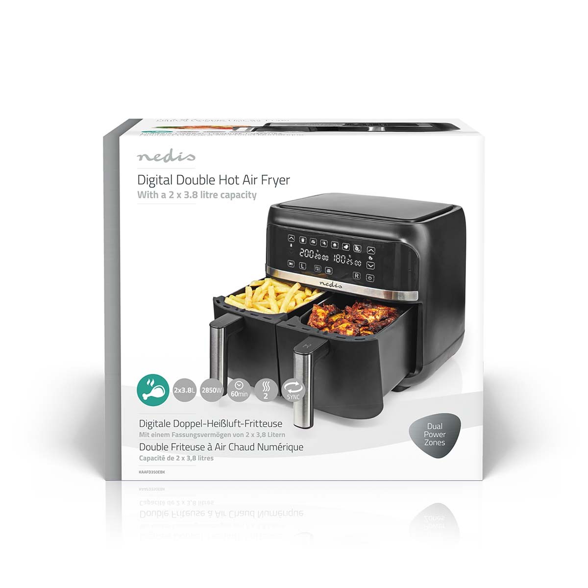 Friteuse à air chaud NEDIS  - KAAFD350EBK