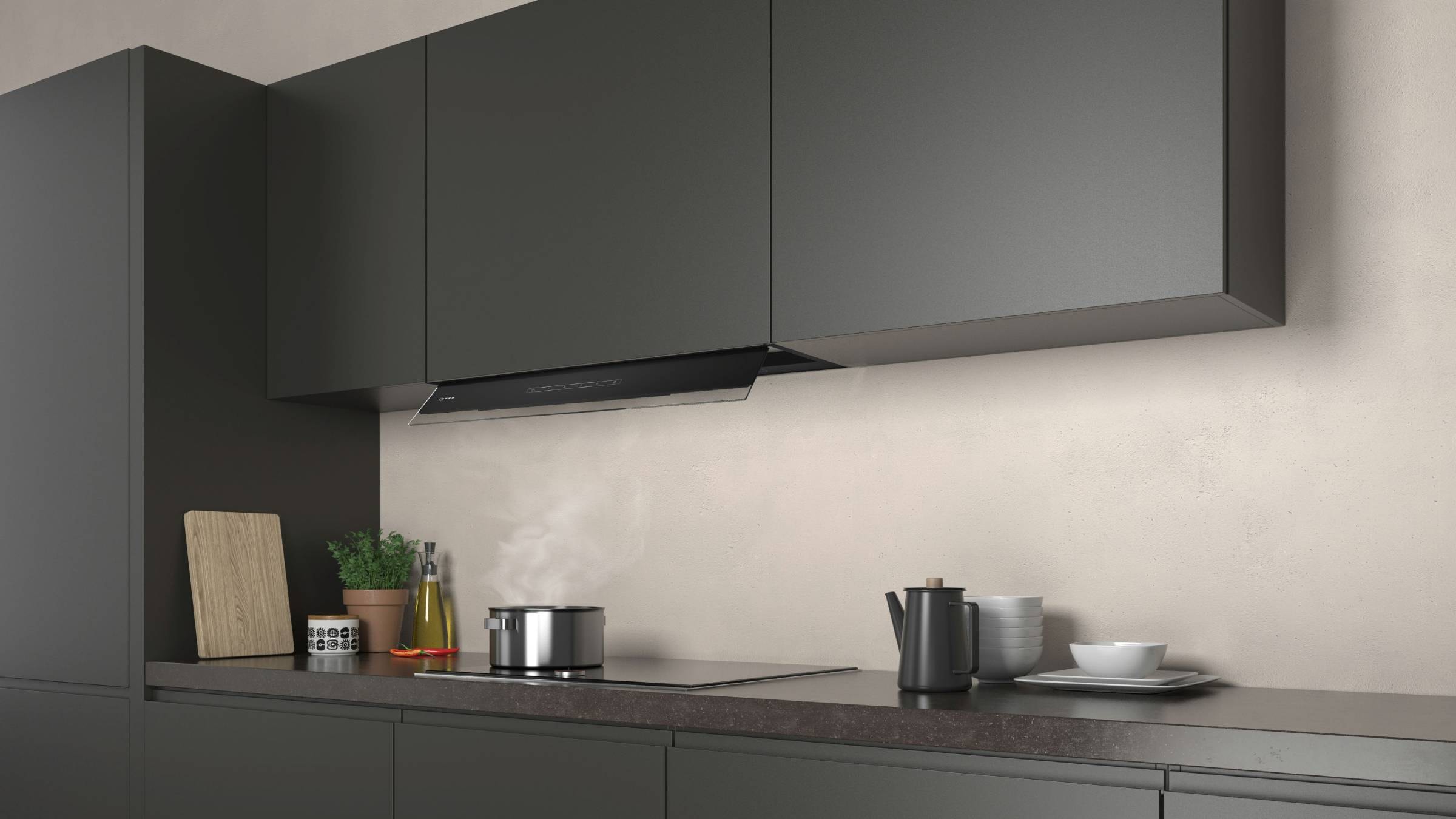 Hotte intégrée NEFF N70, 4 vitesses, 63dB, 90cm, Noir - D95XAM2S0 Hotte intégrée NEFF N70, 4 vitesses, 63dB, 90cm, Noir - D95XAM2S0