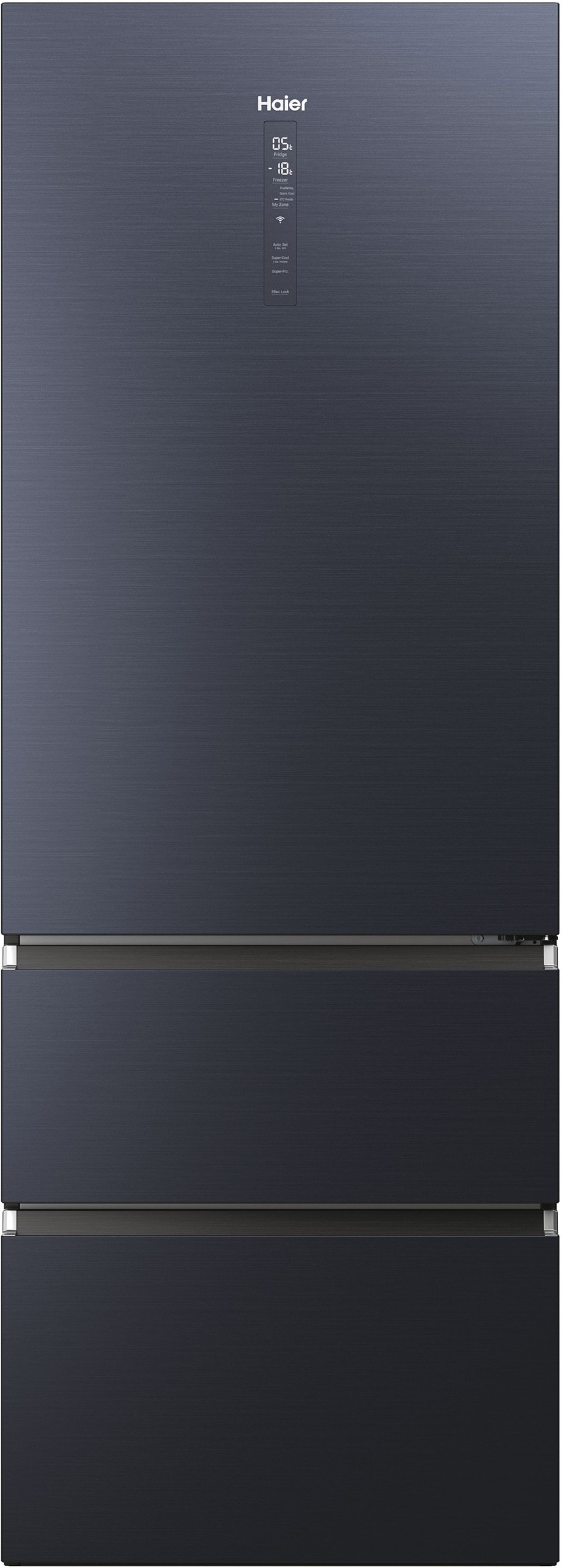 Réfrigérateur congélateur bas HAIER 483L Froid brassé Noir HTW7720ENMB