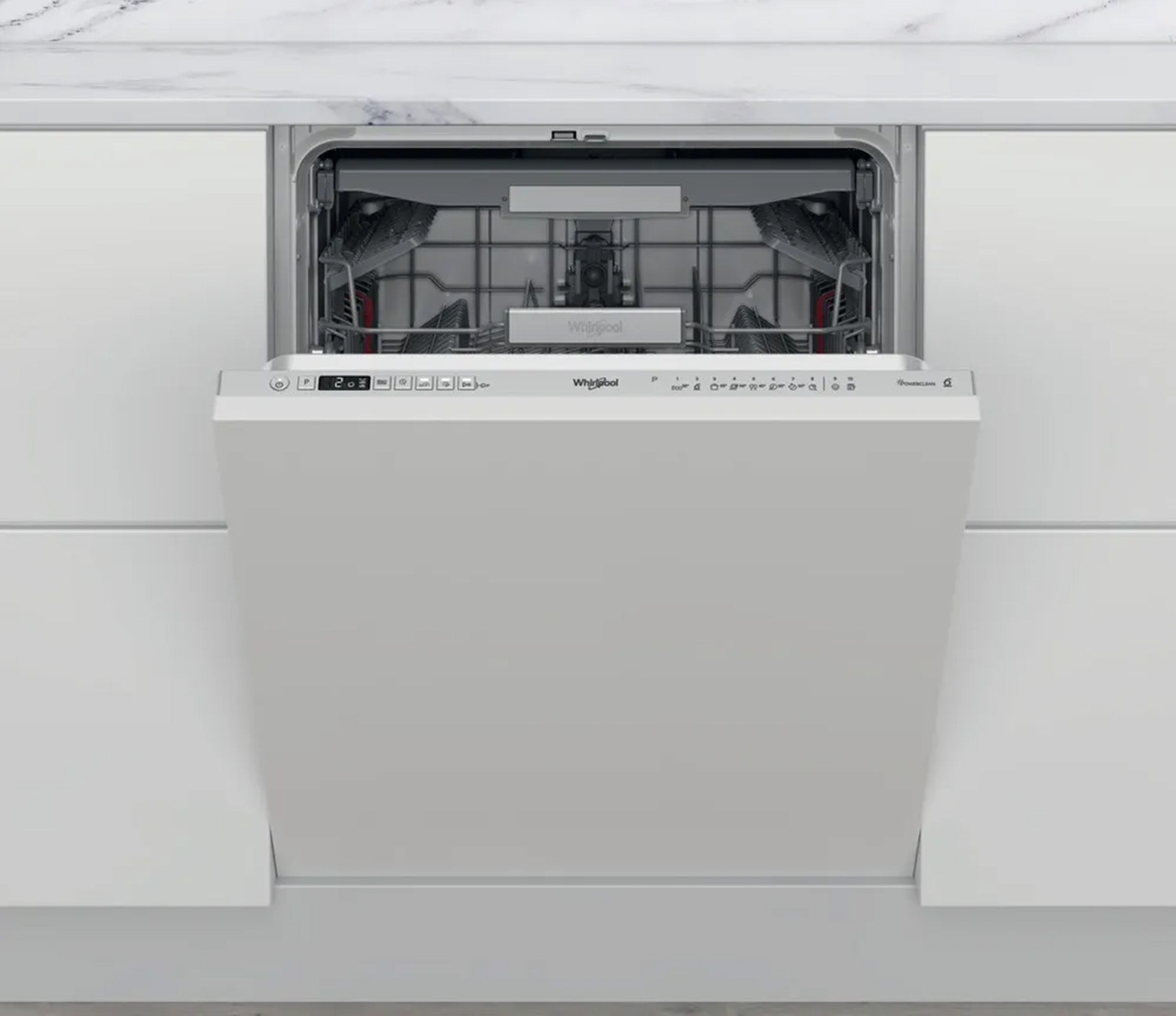 Lave vaisselle encastrable 60 cm WHIRLPOOL 14 couverts 43dB Gris WIO3T133PFE