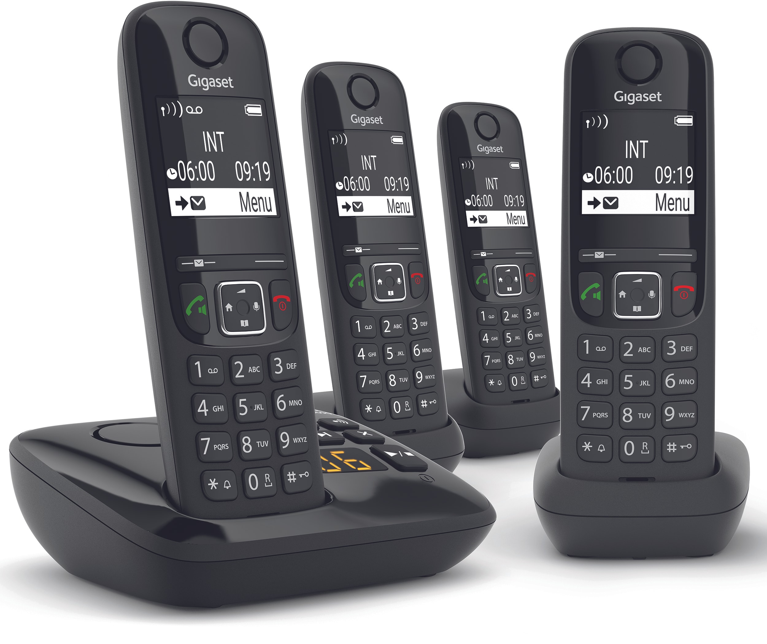 Téléphone sans fil SIEMENS GIGASET 100 contacts Noir GIGAAS690AQUATTRON