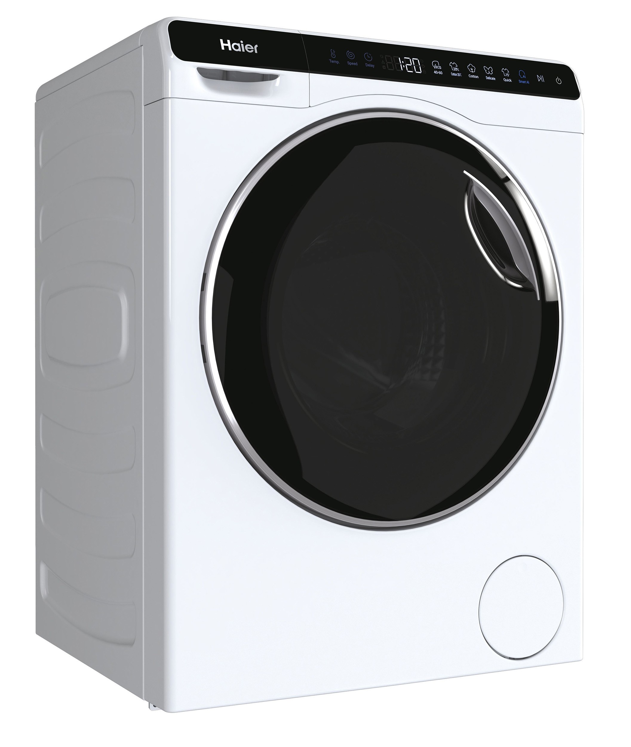 Lave linge Frontal HAIER ,1200 trs/mn, 5kg, Blanc - HW50-BP12307-S Lave linge Frontal HAIER ,1200 trs/mn, 5kg, Blanc - HW50-BP12307-S