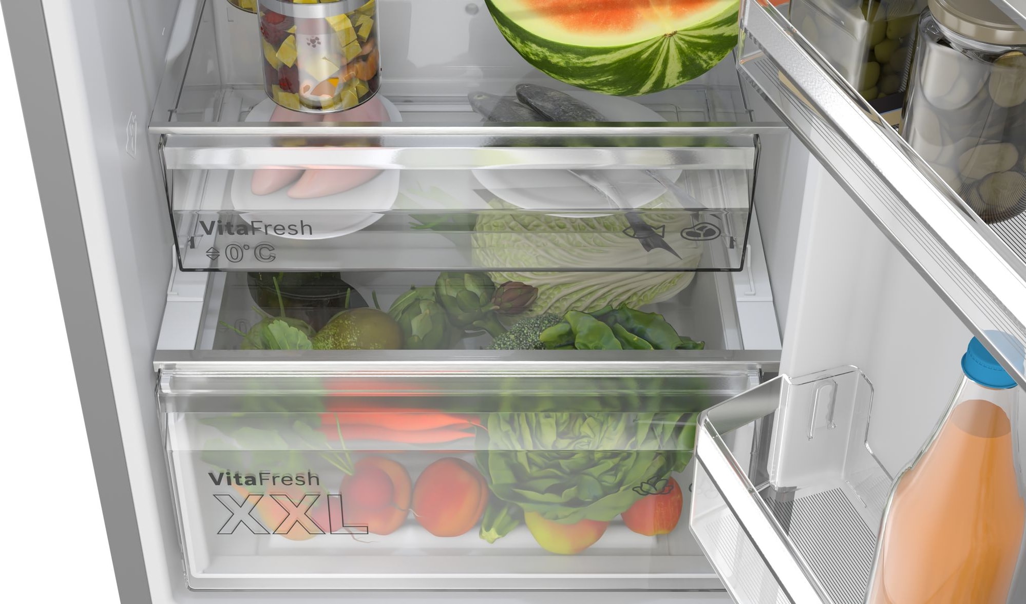 Réfrigérateur congélateur bas BOSCH 363L No Frost Inox - KGN392I1F