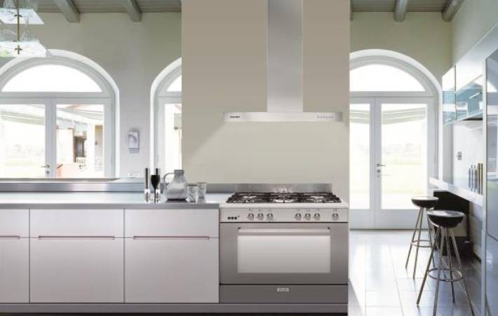 Cuisiniere mixte GLEM ,5 foyers gaz, Four Catalyse, Inox - GE960CMIX2