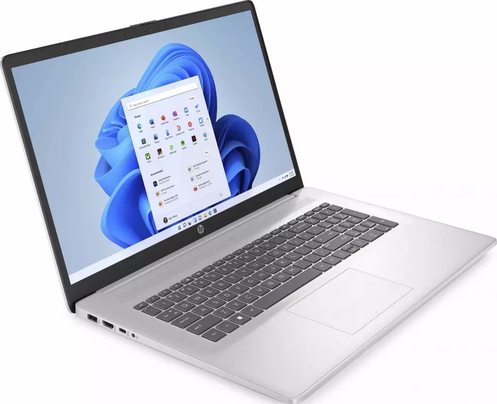 PC portable 17 pouces HP Ryzen 5 7520U 17.3" 16Go 512Go Argent - 17-CP2010NF