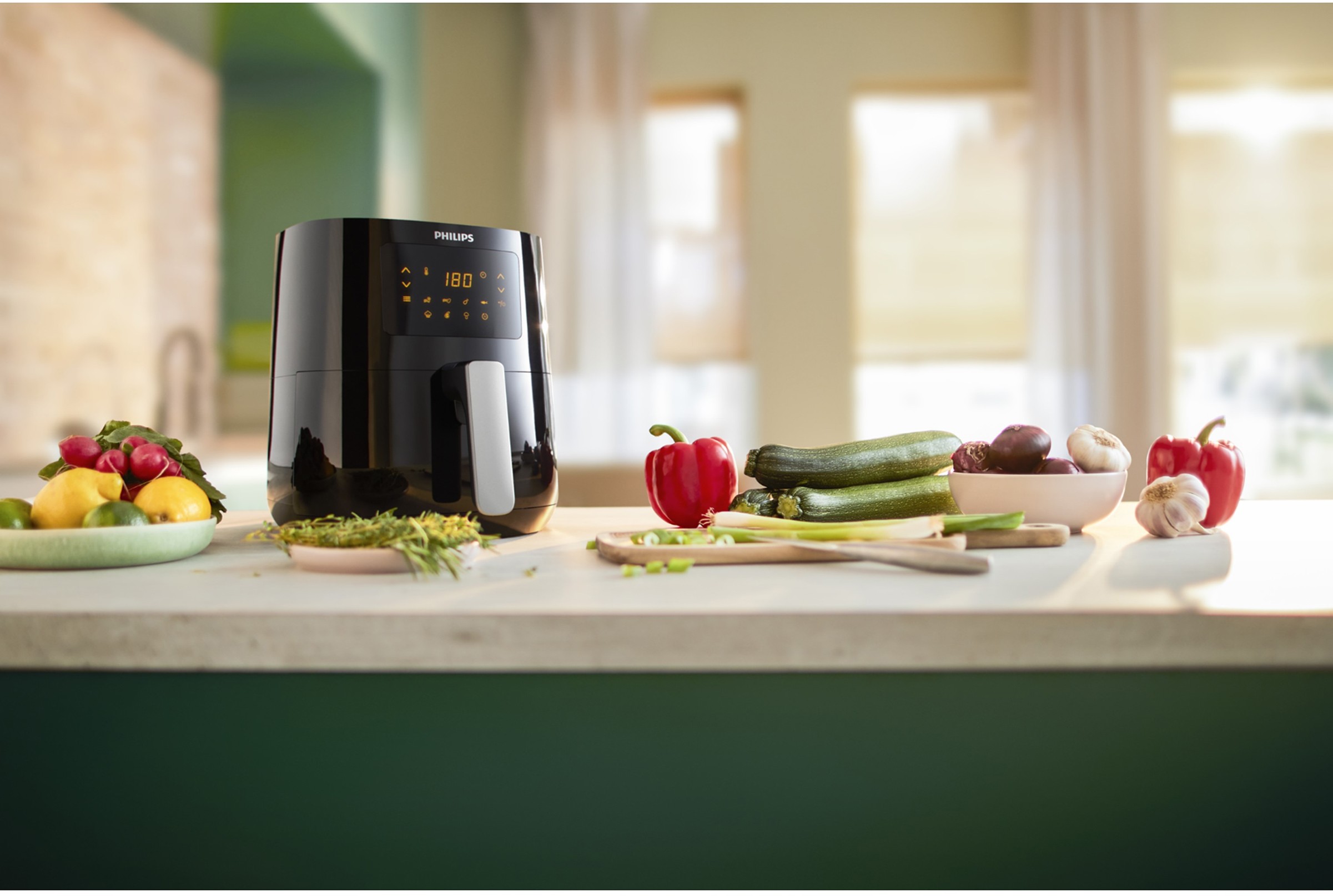 Friteuse à air chaud PHILIPS Airfryer Rapid Air Noir - HD9252/70 Friteuse à air chaud PHILIPS Airfryer Rapid Air Noir - HD9252/70