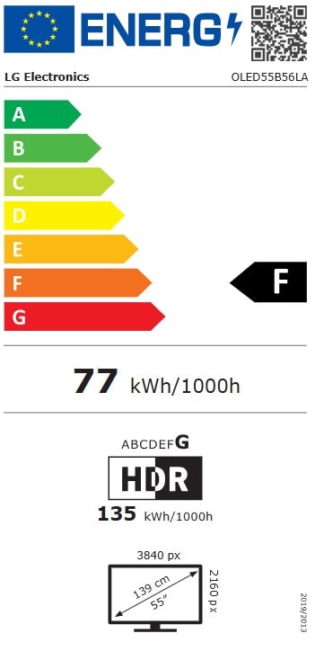 TV OLED 4K 139 cm LG - OLED55B56 TV OLED 4K 139 cm LG - OLED55B56