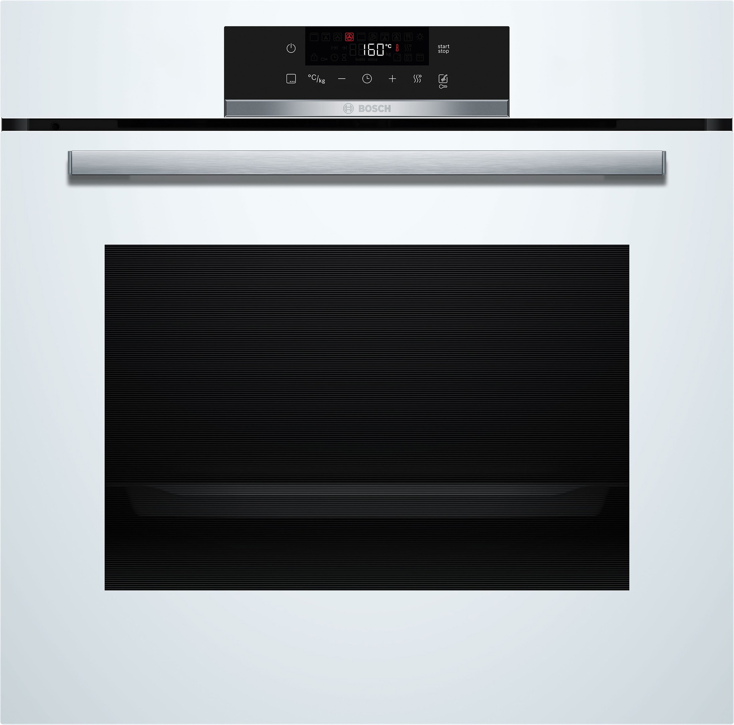 Four encastrable pyrolyse BOSCH Chaleur tournante 71 L Blanc HBA572BW3F