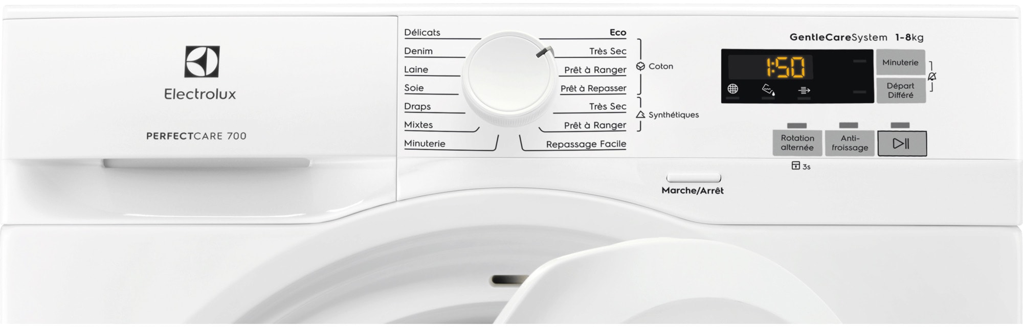 Sèche-linge pompe à chaleur ELECTROLUX PerfectCare 700, 8kg, Blanc - EW7H5185RE Sèche-linge pompe à chaleur ELECTROLUX PerfectCare 700, 8kg, Blanc - EW7H5185RE
