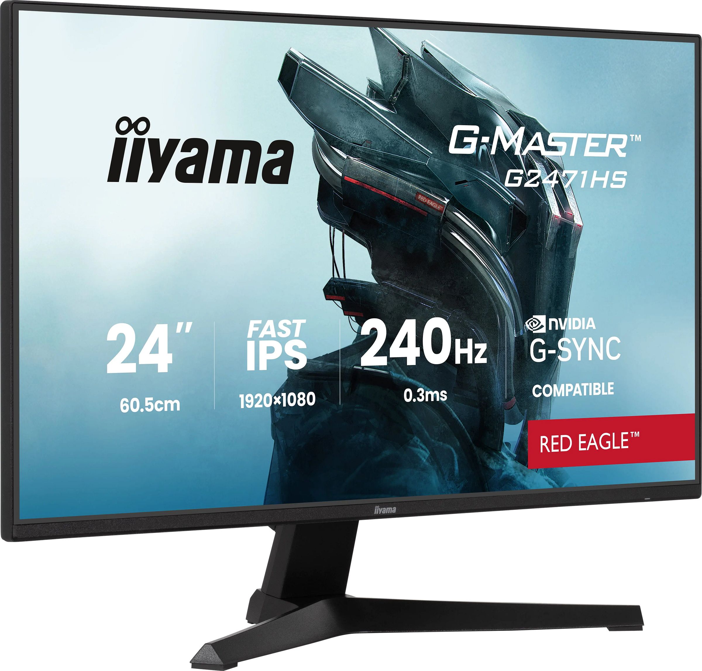 Ecran 24 pouces Full HD IIYAMA IPS HDMI DisplayPort Noir - IIG2471HSB1