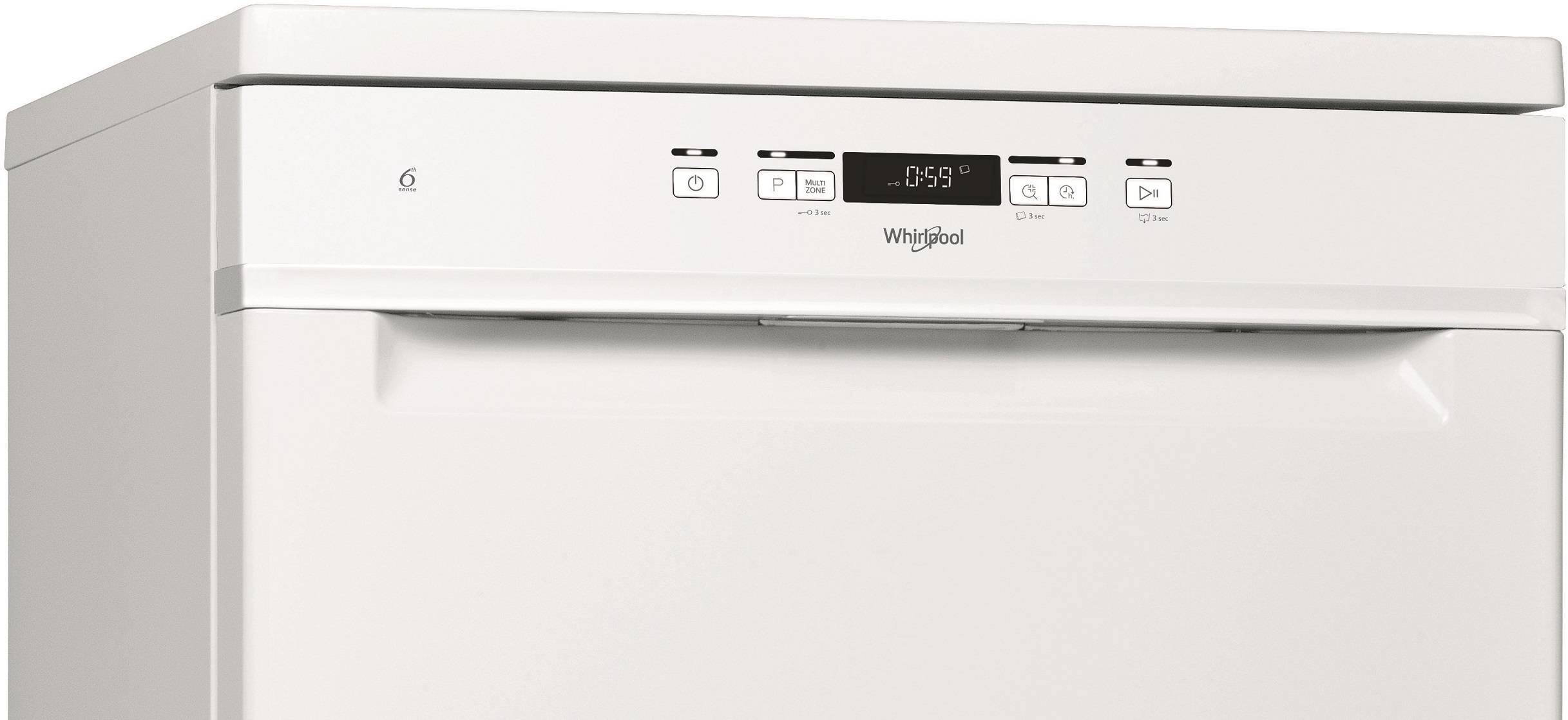 Lave vaisselle 60 cm WHIRLPOOL 6ème sens Natural Dry 44dB 14 couverts - WFC3C34