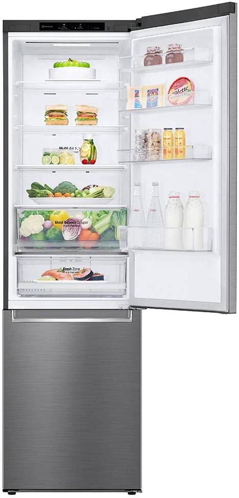 Réfrigérateur congélateur bas LG Door cooling+ 384L Inox - GBB62PZJEN