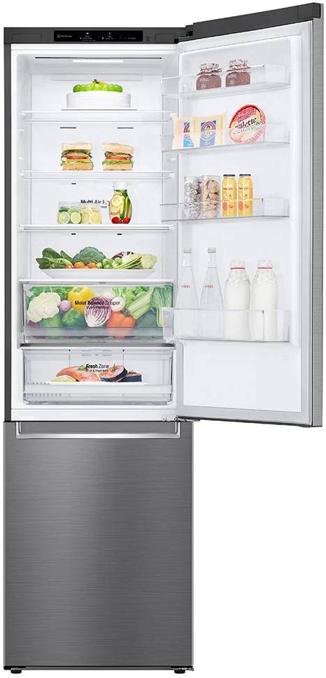 LG Réfrigérateur congélateur bas Door cooling+ 384L Inox - GBB62PZJEN