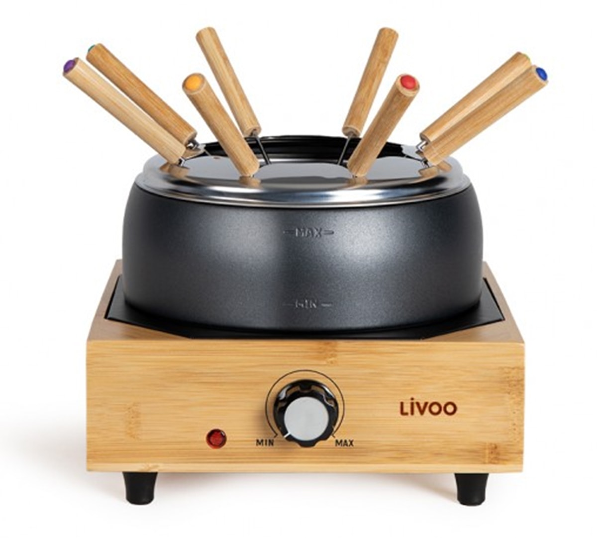 Fondue LIVOO 8 personnes 800W 2L Noir - DOC287