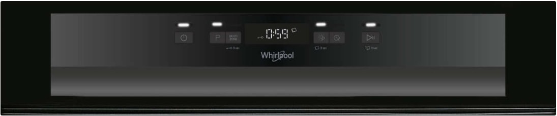 Lave vaisselle encastrable 60 cm WHIRLPOOL 6ème Sens 43dB 14 couverts Noir - WBC3C34PB
