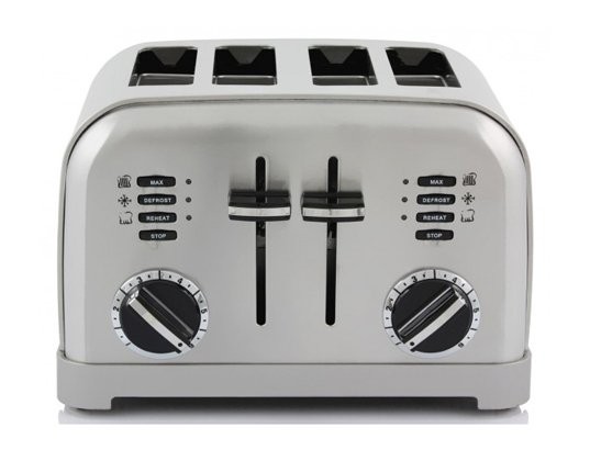 Grille pain CUISINART Toaster 4 tranches 1800W Inox - CPT180E