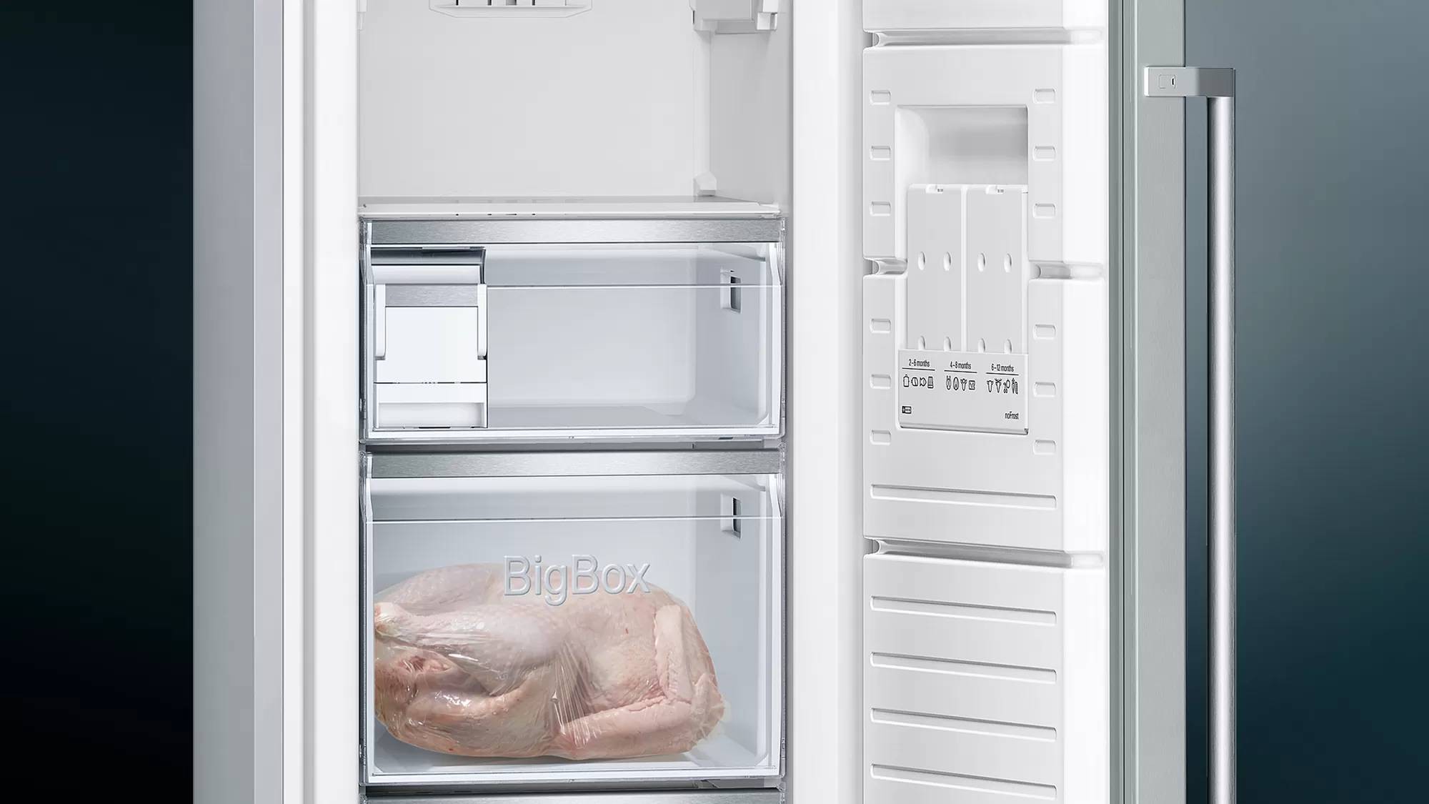 Congélateur armoire SIEMENS NoFrost MultiAirflow 242L Inox - GS36NAIEP Congélateur armoire SIEMENS NoFrost MultiAirflow 242L Inox - GS36NAIEP
