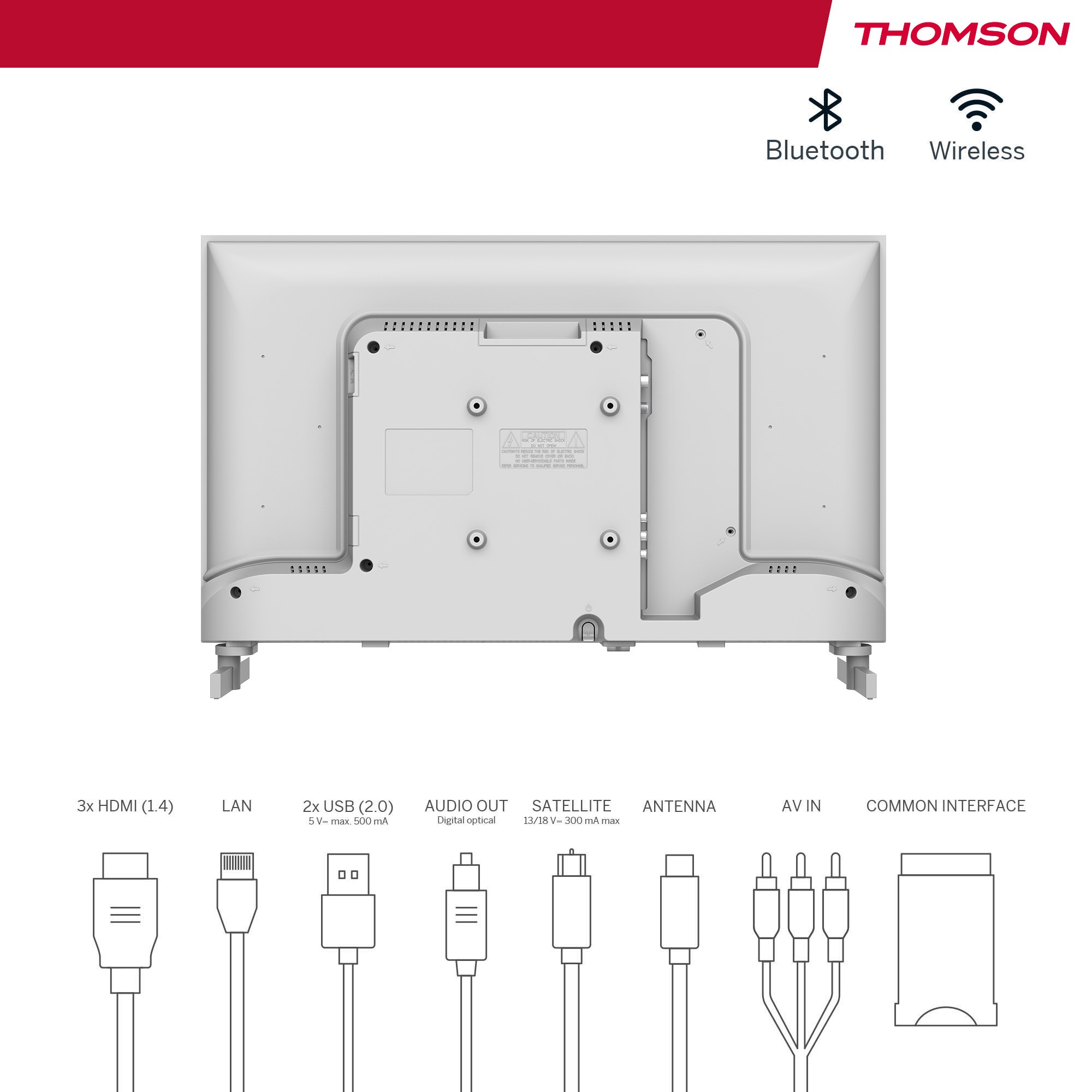 TV LCD 60 cm THOMSON 60 Hz Android TV 24" - 24HA2S13CW TV LCD 60 cm THOMSON 60 Hz Android TV 24" - 24HA2S13CW