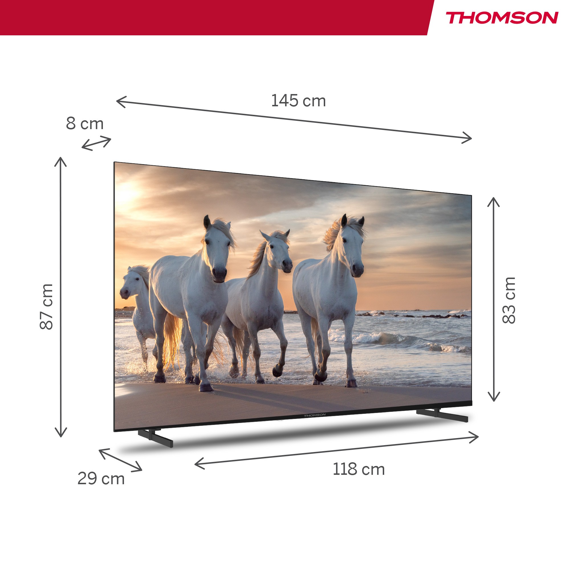 TV LED 4K 165 cm THOMSON 50 Hz Android TV 65" - 65UA5S13 TV LED 4K 165 cm THOMSON 50 Hz Android TV 65" - 65UA5S13