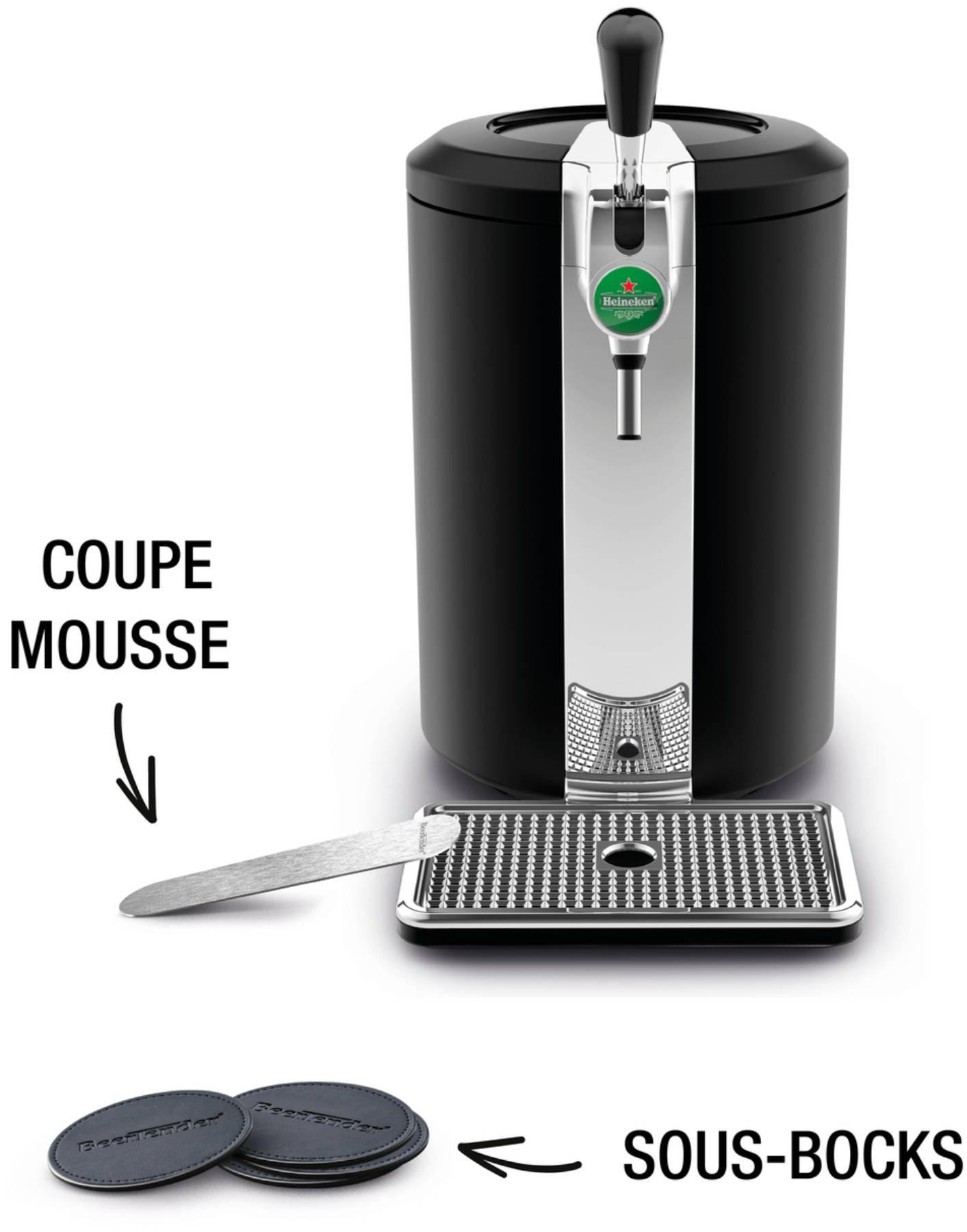 Distributeur de bière KRUPS BEERTENDER COMPACT Coupe Mousse Noir - YY4808FD Distributeur de bière KRUPS BEERTENDER COMPACT Coupe Mousse Noir - YY4808FD