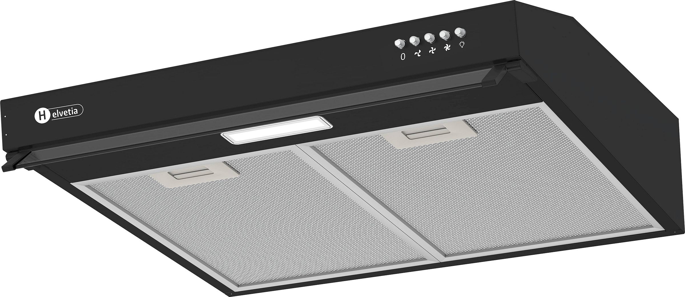 Hotte casquette HELVETIA 60cm 65dB Noir HHCR60A31N1