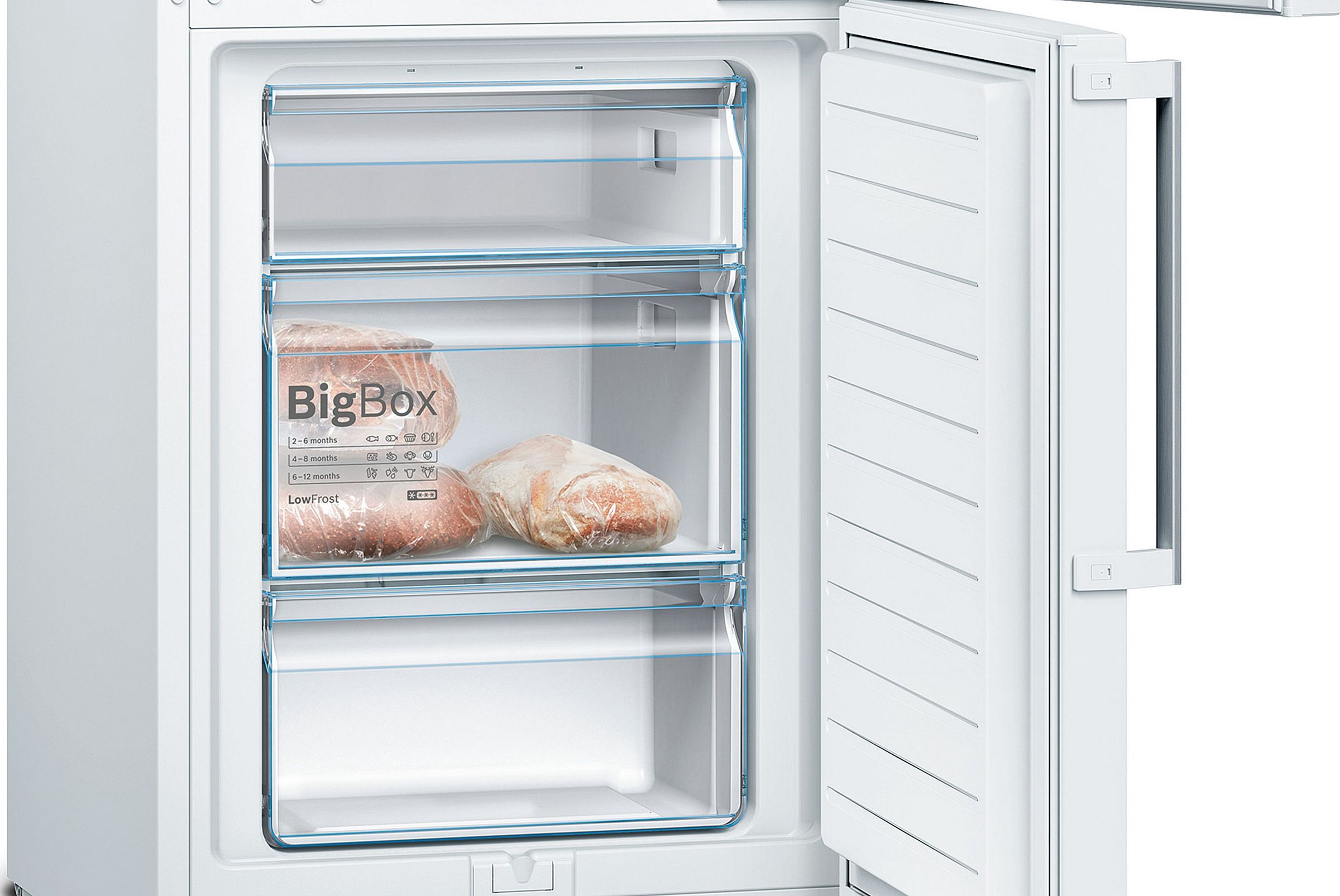 Réfrigérateur congélateur bas BOSCH 289L Froid statique Blanc - KGV33VWEP