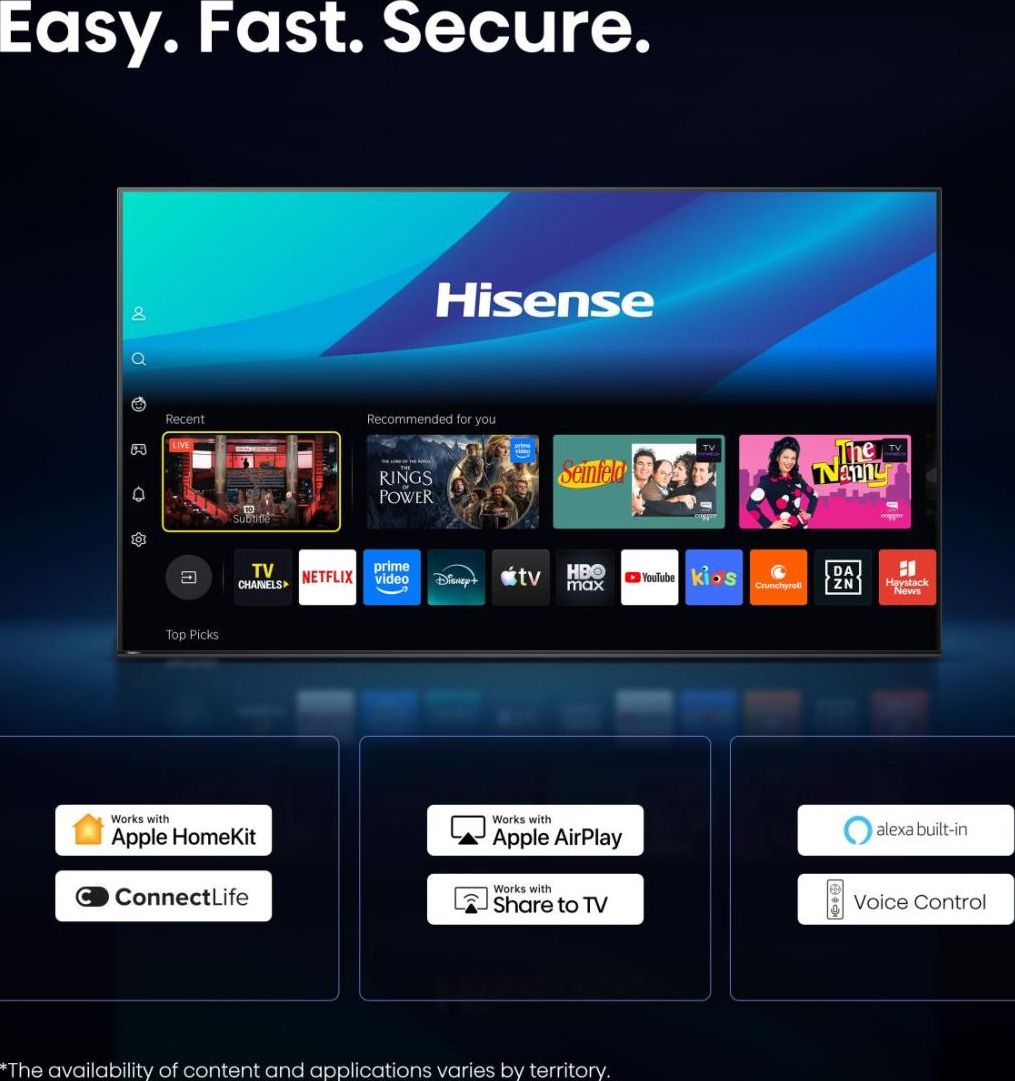 TV Mini LED 4K 214 cm HISENSE  - 85U7SPRO