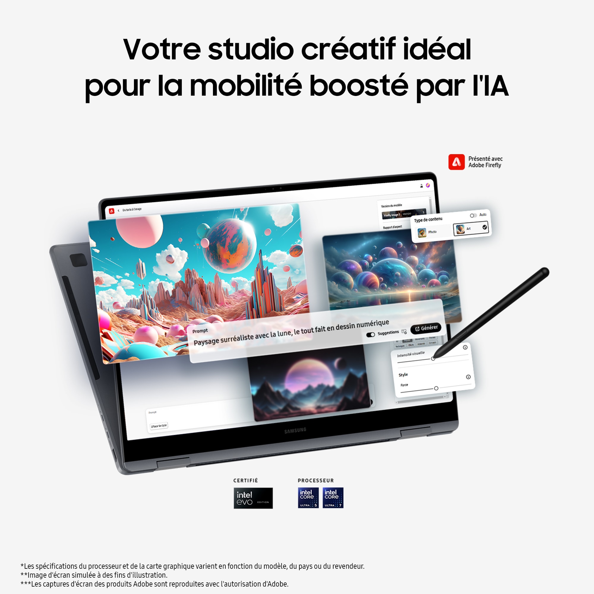 Ordinateur portable tactile SAMSUNG - NP960QGK-KG2FR Ordinateur portable tactile SAMSUNG - NP960QGK-KG2FR