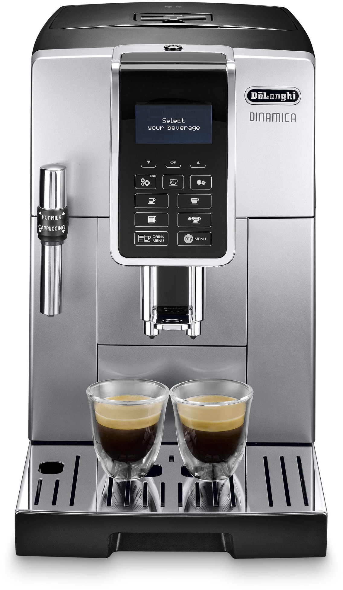Robot expresso DELONGHI 1.8L Silver Noir Inox FEB3535SB