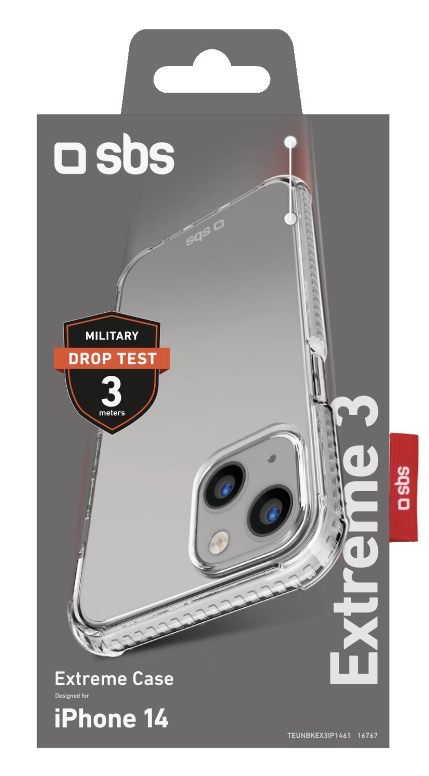 SBS Coque iPhone 14 Transparente - COQ-EXTRX3-IPHONE14